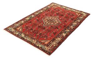 Tappeto Hamadan Stilizzato Rosso Beige 102x150 Cm