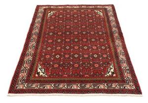Tappeto Hamadan Stilizzato Rosso Blu Scuro 103x159 Cm