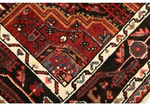 Tappeto Hamadan Stilizzato Rosso Scuro Nero 107x165 Cm