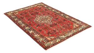 Tappeto Hamadan Stilizzato Rosso Beige 102x150 Cm