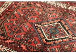 Tappeto Hamadan Stilizzato Rosso Ruggine Nero 100x150 Cm