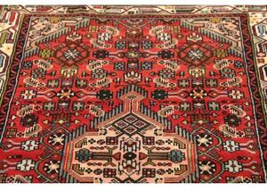 Tappeto Hamadan Stilizzato Rosso Beige 102x150 Cm