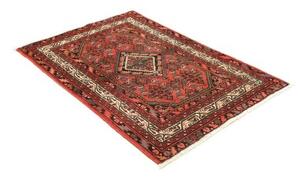 Tappeto Hamadan Stilizzato Rosso Ruggine Nero 100x150 Cm