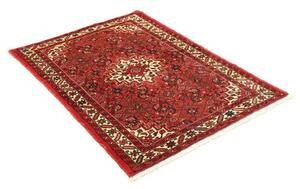 Tappeto Hamadan Stilizzato Rosso Avorio 102x147 Cm