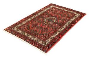 Tappeto Hamadan Stilizzato Rosso Ruggine Nero 100x150 Cm