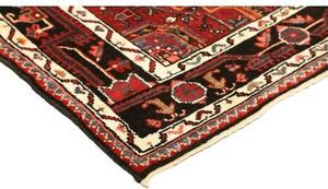 Tappeto Hamadan Stilizzato Rosso Scuro Nero 107x165 Cm