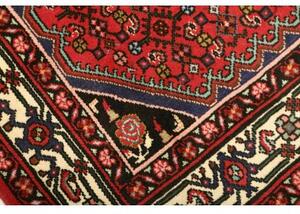 Tappeto Hamadan Stilizzato Rosso Avorio 106x147 Cm