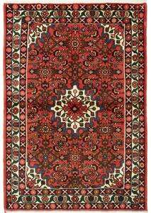 Tappeto Hamadan Stilizzato Rosso Avorio 104x152 Cm
