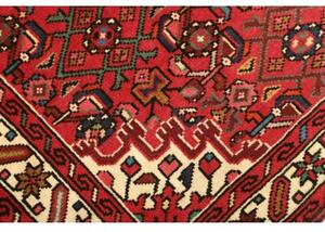 Tappeto Hamadan Stilizzato Rosso Avorio 102x147 Cm