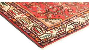 Tappeto Hamadan Stilizzato Rosso Beige 102x150 Cm