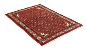 Tappeto Hamadan Stilizzato Rosso Verde Scuro 102x145 Cm