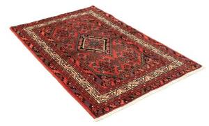 Tappeto Hamadan Stilizzato Rosso Mattone Blu Scuro 103x156 Cm