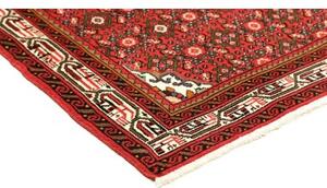 Tappeto Hamadan Stilizzato Rosso Verde Scuro 102x145 Cm