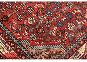 Tappeto Hamadan Stilizzato Rosso Blu 98x160 Cm