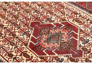 Tappeto Hamadan Stilizzato Avorio Rosso Mattone 103x152 Cm