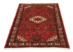 Tappeto Hamadan Stilizzato Rosso Avorio 101x162 Cm