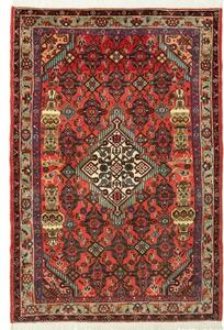 Tappeto Hamadan Stilizzato Rosso Blu 98x150 Cm
