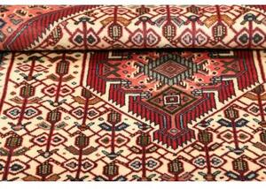 Tappeto Hamadan Stilizzato Avorio Rosso Mattone 103x152 Cm