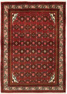 Tappeto Hamadan Stilizzato Rosso Verde Scuro 102x145 Cm