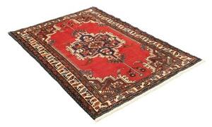 Tappeto Hamadan Stilizzato Rosso Blu Scuro 108x153 Cm