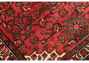 Tappeto Hamadan Stilizzato Rosso Avorio 106x152 Cm