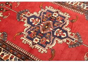 Tappeto Hamadan Stilizzato Rosso Blu Scuro 108x153 Cm