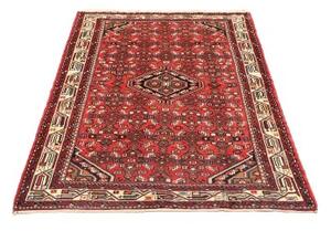 Tappeto Hamadan Stilizzato Rosso Avorio 105x155 Cm