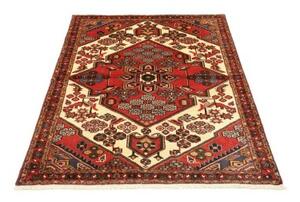 Tappeto Hamadan Stilizzato Rosso Mattone Avorio 110x150 Cm