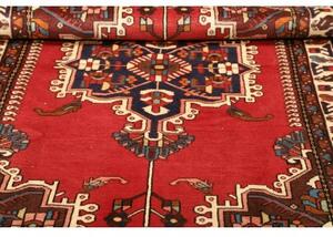 Tappeto Hamadan Stilizzato Rosso Blu Scuro 108x153 Cm