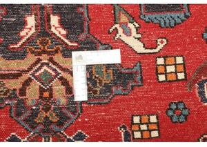 Tappeto Hamadan Stilizzato Rosso Blu Scuro 108x153 Cm