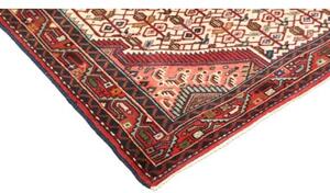Tappeto Hamadan Stilizzato Avorio Rosso Mattone 103x152 Cm
