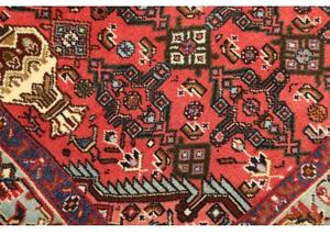 Tappeto Hamadan Stilizzato Rosso Blu 98x150 Cm