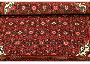 Tappeto Hamadan Stilizzato Rosso Verde Scuro 102x145 Cm