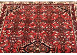 Tappeto Hamadan Stilizzato Rosso Avorio 105x155 Cm