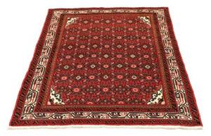 Tappeto Hamadan Stilizzato Rosso Verde Scuro 102x145 Cm