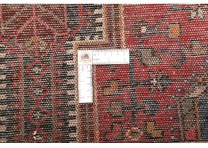 Tappeto Hamadan Stilizzato Rosso Blu Scuro 113x186 Cm