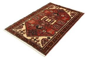 Tappeto Hamadan Stilizzato Rosso Mattone Avorio 104x150 Cm