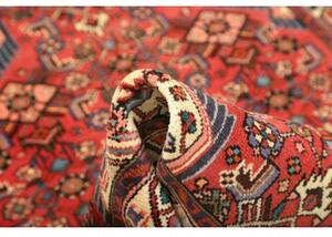 Tappeto Hamadan Stilizzato Rosso Corallo Blu 100x158 Cm