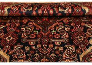 Tappeto Hamadan Stilizzato Blu Notte Rosso Mattone 101x143 Cm