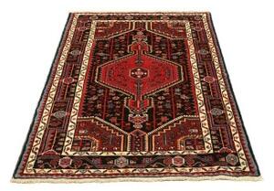 Tappeto Hamadan Stilizzato Rosso Nero 101x152 Cm