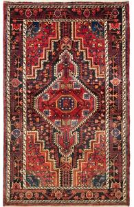 Tappeto Hamadan Stilizzato Rosso Blu Scuro 113x186 Cm