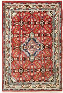 Tappeto Hamadan Stilizzato Rosso Blu 102x154 Cm