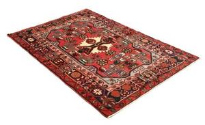 Tappeto Hamadan Stilizzato Rosso Blu Scuro 110x160 Cm