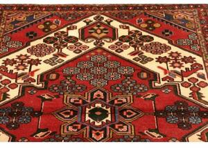 Tappeto Hamadan Stilizzato Rosso Mattone Avorio 110x150 Cm