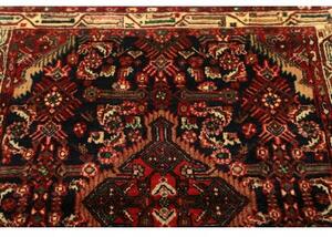 Tappeto Hamadan Stilizzato Blu Notte Rosso Mattone 101x143 Cm