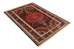 Tappeto Hamadan Stilizzato Rosso Nero 101x152 Cm