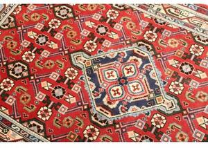 Tappeto Hamadan Stilizzato Rosso Blu 102x154 Cm