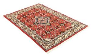 Tappeto Hamadan Stilizzato Rosso Blu 102x154 Cm