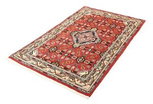 Tappeto Hamadan Stilizzato Rosso Blu 102x154 Cm