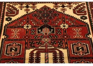 Tappeto Hamadan Stilizzato Rosso Mattone Avorio 104x150 Cm